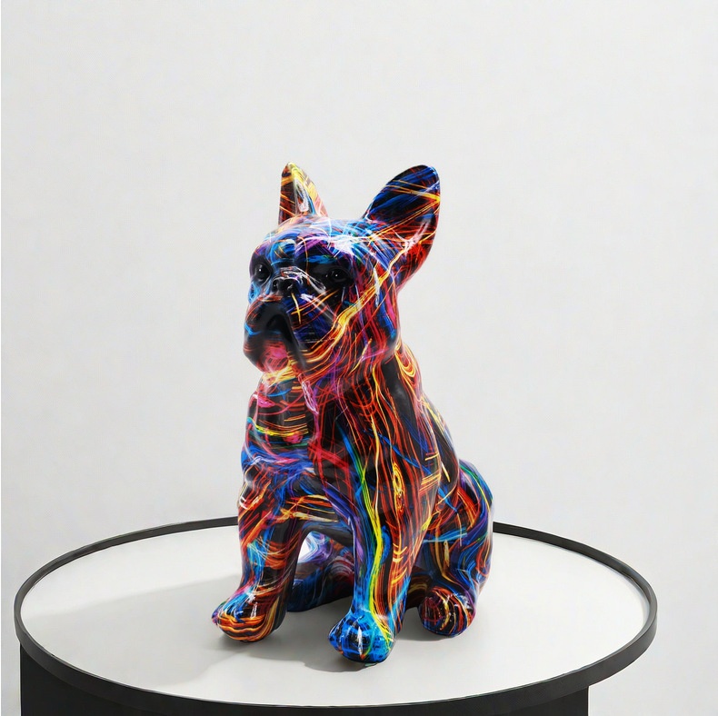 Birthday,Friendship Gifts,AnniversaryThank You,Graffiti French Bulldog Ornament - Resin Crafts